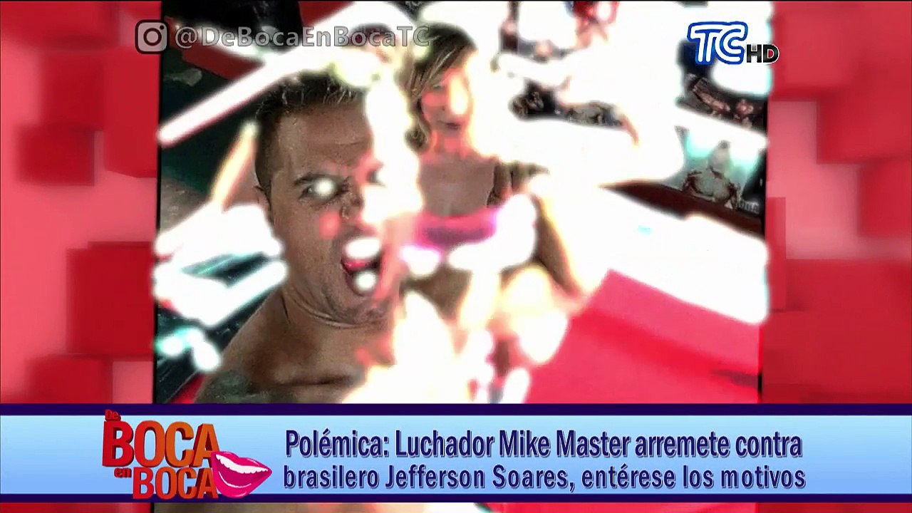 Luchador Mike Master arremete contra brasileño Jefferson Soares