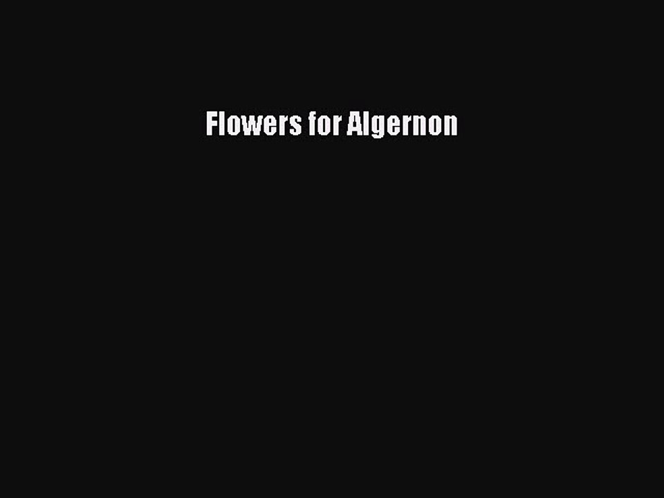 Download Flowers for Algernon  EBook