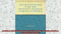 read here  Decision Gd GradPg in Bio 2003 Petersons Decision Guides  Graduate Programs