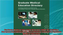 read here  Graduate Medical Education Directory 200910 Including Programs Accredited by the