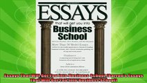 best book  Essays That Will Get You into Business School Barrons Essays That Will Get You Into