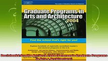 read here  DecisionGdGradPg ArtArch 2004 Petersons Graduate Programs in Arts  Architecture