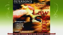 new book  Game Plan for Getting into Law School  Petersons