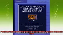 read here  Petersons Graduate Programs in Engineering  Applied Sciences 2001