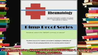 best book  Pimp Proof Series  Rheumatology for USMLE Step 1 2 3 Medicine Wards and Clinic