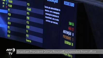 Brazil's Rousseff suspended to face impeachment trial
