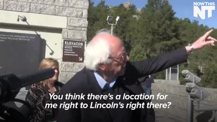 Bernie Sanders Visits Mt. Rushmore
