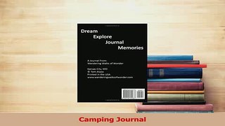 Read  Camping Journal Ebook Free