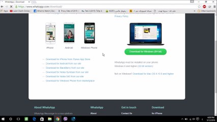Whatsapp on Pc&Mac(تنزيل وتس اب عل الكمبيوتر واستعماله)