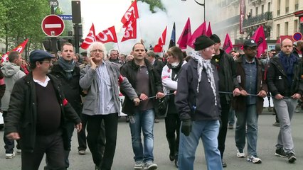 Paris: manifestations et affrontements contre la loi travail
