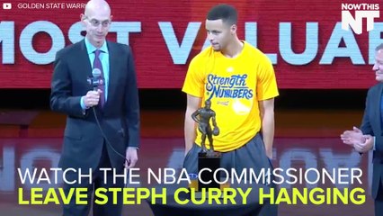 Steph Curry Was Denied A Handshake By The NBA Commissioner
