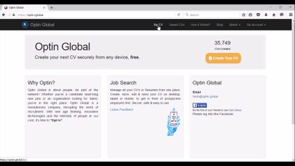 Online CV and Resume - Optin Global
