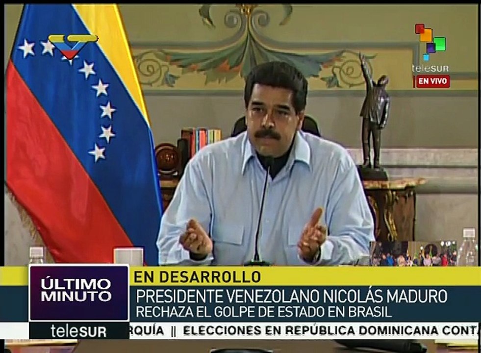 Maduro: El golpe contra Dilma es contra América Latina