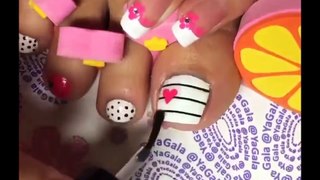 Pedi time....toe nail art designs-Gala