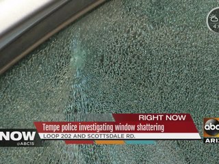 Tempe police investigating window shattering