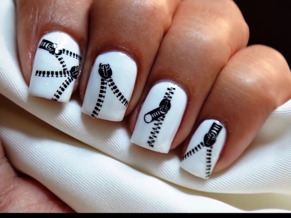 Zip Nails!Cute Nail Art Designs step by step for teenagers
