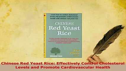 Download  Chinese Red Yeast Rice Effectively Control Cholesterol Levels and Promote Cardiovascular  EBook