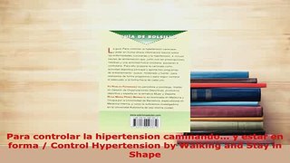 PDF  Para controlar la hipertension caminando y estar en forma  Control Hypertension by  Read Online