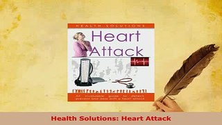 PDF  Health Solutions Heart Attack Free Books