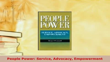 PDF  People Power Service Advocacy Empowerment Read Online