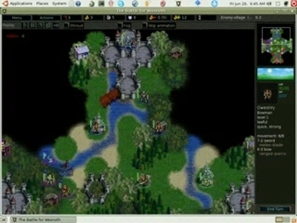 Wesnoth Isars Cross - Water village problem