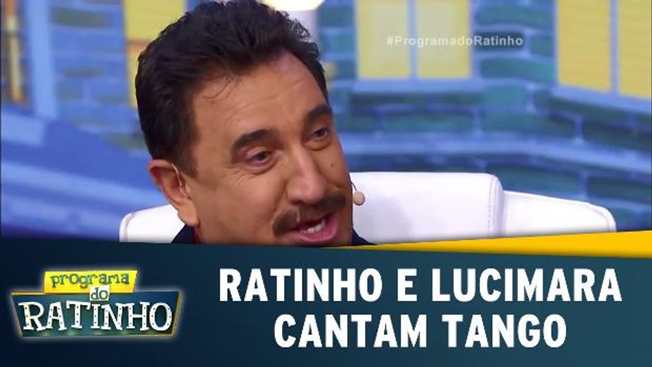 Ratinho e Lucimara cantam tango