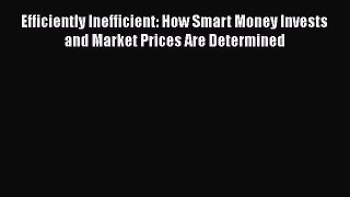 Read Efficiently Inefficient: How Smart Money Invests and Market Prices Are Determined Ebook