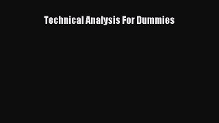 Read Technical Analysis For Dummies PDF Free