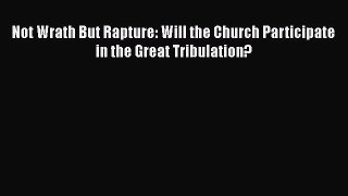 [PDF] Not Wrath But Rapture: Will the Church Participate in the Great Tribulation? [Read] Online
