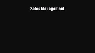 Download Sales Management Ebook Online