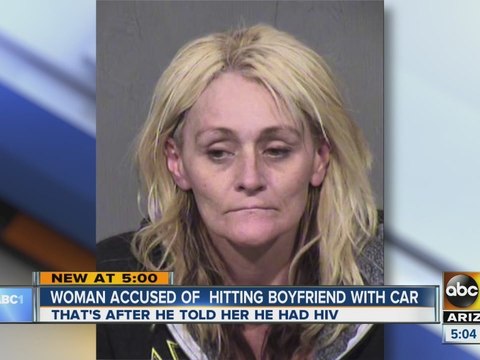Woman accused of hitting boyfriend with car