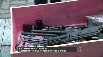 Quadrilha escondia drogas e armas em apartamento de luxo