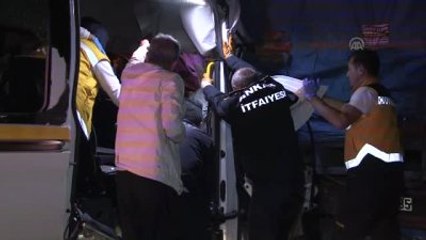 Samsun Yolunda Sıkışmalı Trafik Kazası