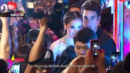 [vietsub] Fan NY sung sướng khi Yaya gọi Nadech là 'tee rak' 10.05.16