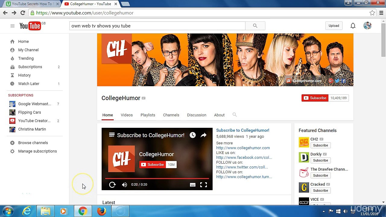 Get creative Create a Web TV series