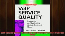 READ book  VoIP Service Quality  Measuring and Evaluating PacketSwitched Voice Full EBook