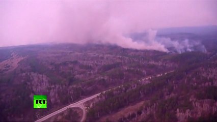 Forest fires rage in Russia's Far East