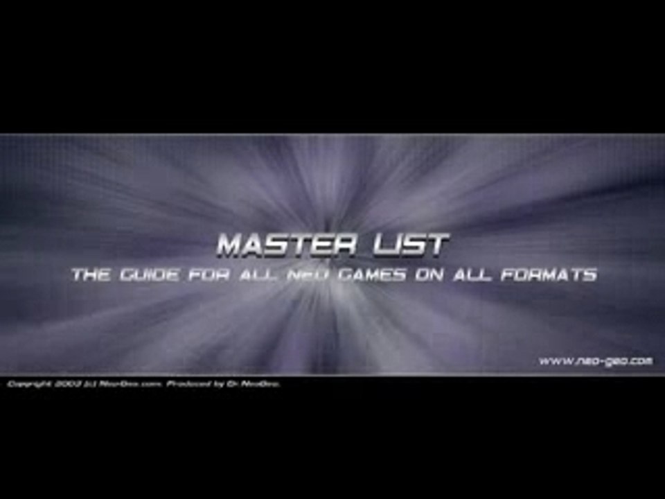 Neo Geo Opening Neo-Geo.com opening Flash