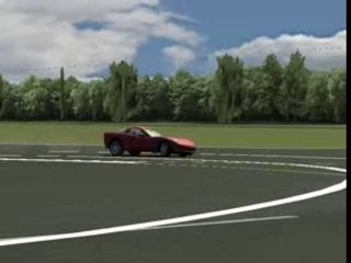 Corvette c6 in top gear test track