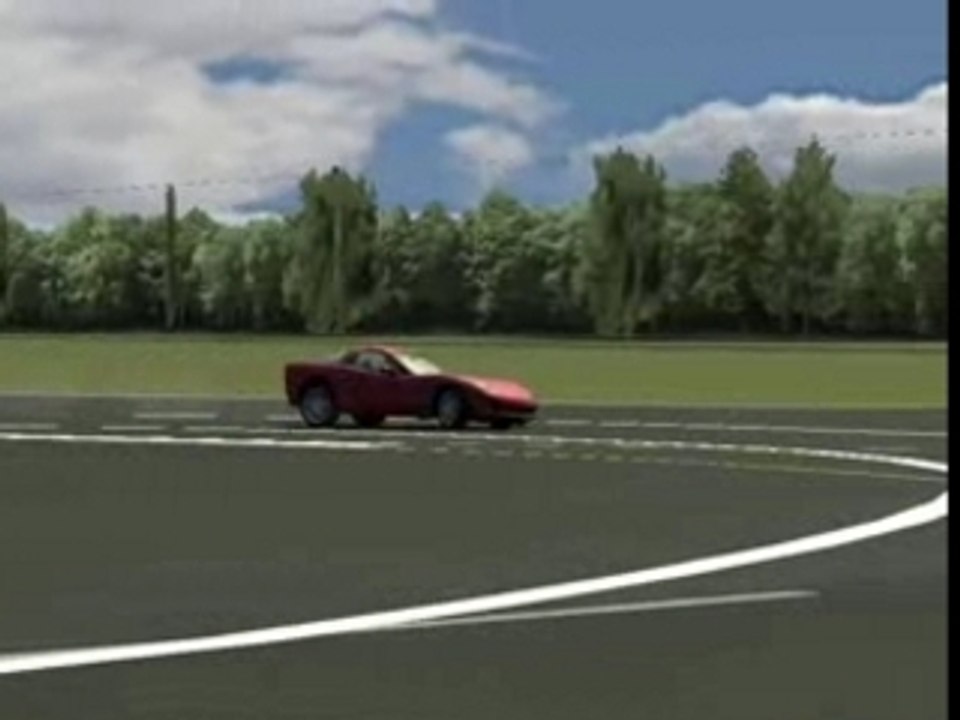 Corvette c6 in top gear test track