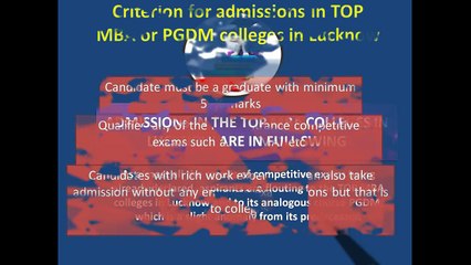 The Perks of getting admitted in Management Colleges in Lucknow