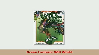 Download  Green Lantern Will World PDF Book Free