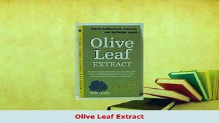 PDF  Olive Leaf Extract Download Online