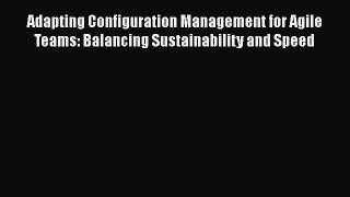 [Read book] Adapting Configuration Management for Agile Teams: Balancing Sustainability and