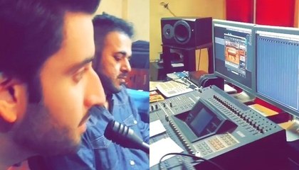 Aagha Ali at Recording Session