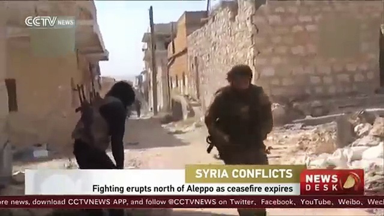Fighting erupts north of Aleppo as ceasefire expires