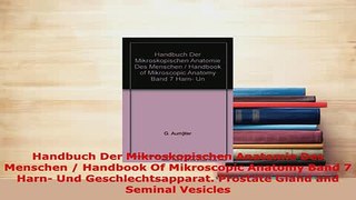 Download  Handbuch Der Mikroskopischen Anatomie Des Menschen  Handbook Of Mikroscopic Anatomy Band PDF Book Free