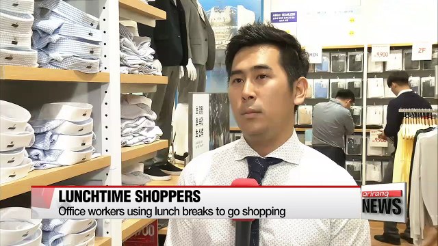 More Korean office workers using lunch breaks to shop or exercise