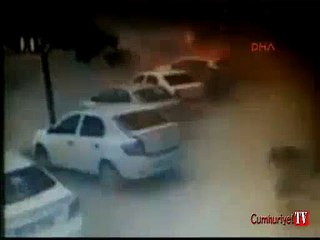 Sancaktepe'deki patlama anı güvenlik kamerasında