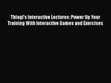 [Read book] Thiagi's Interactive Lectures: Power Up Your Training With Interactive Games and